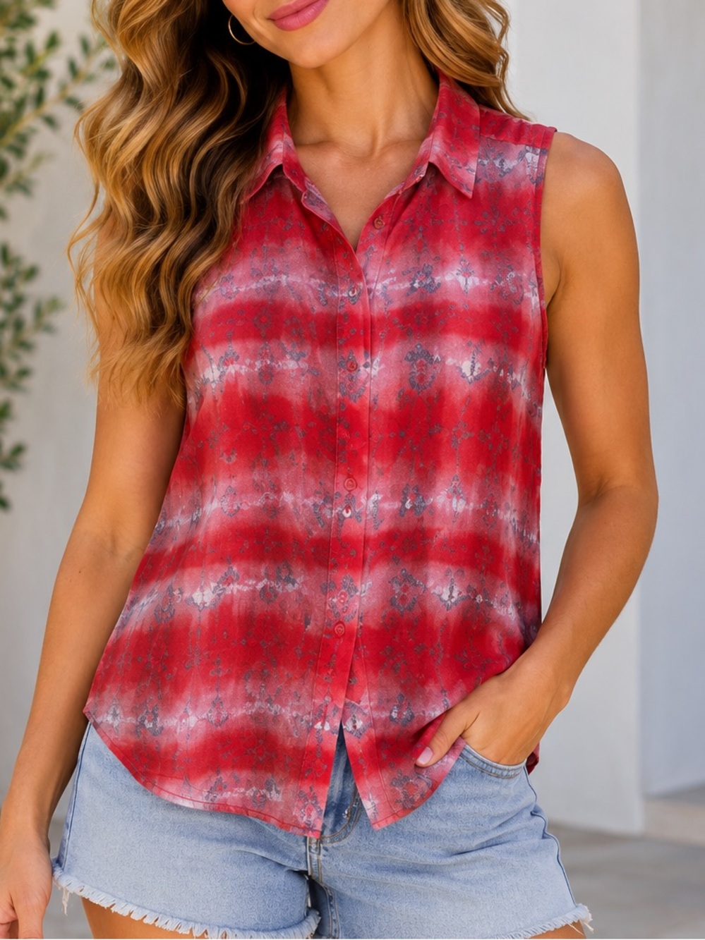 L'Amour Nanette LePore Sleeveless Blouse NWOT